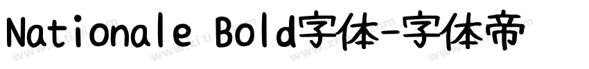 Nationale Bold字体字体转换